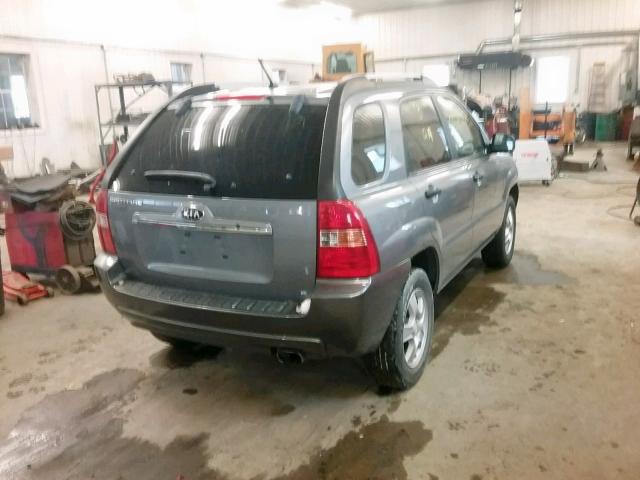 KNDJF724087460659 - 2008 KIA SPORTAGE L SILVER photo 4