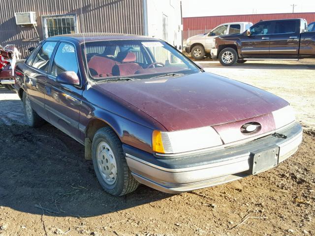 1FACP52U0MG162073 - 1991 FORD TAURUS GL MAROON photo 1