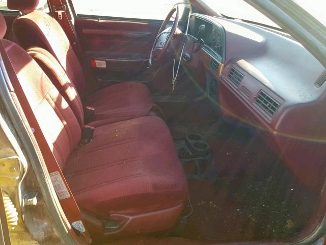 1FACP52U0MG162073 - 1991 FORD TAURUS GL MAROON photo 5