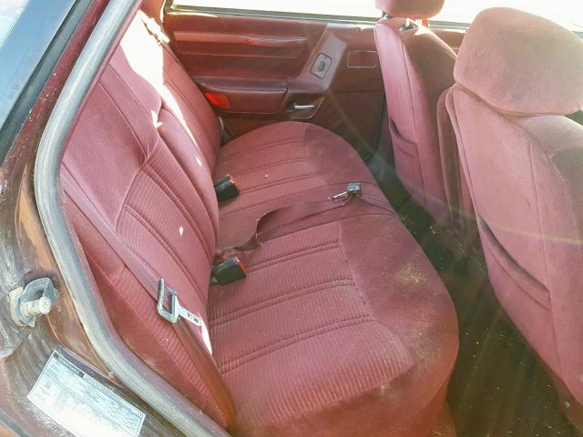 1FACP52U0MG162073 - 1991 FORD TAURUS GL MAROON photo 6