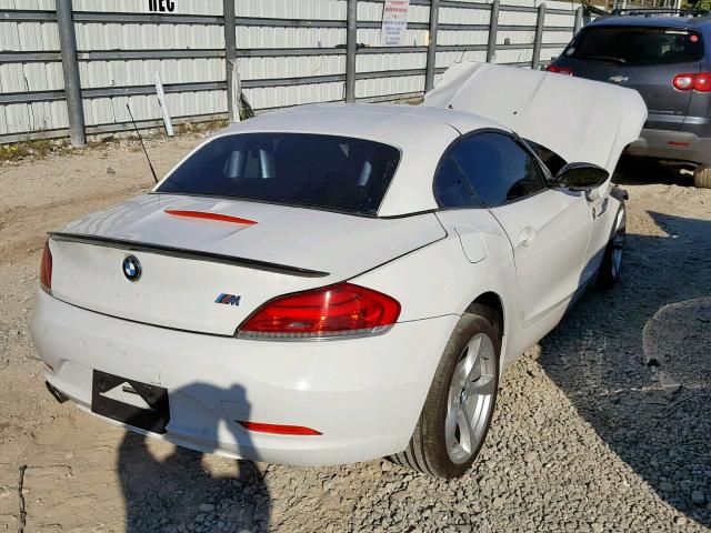 WBALM5C50BE378764 - 2011 BMW Z4 SDRIVE3 Білий фото 4