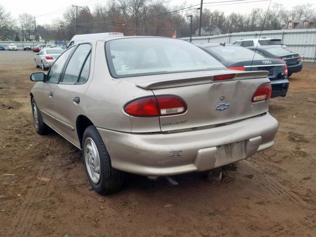 1G1JF5247X7205440 - 1999 CHEVROLET CAVALIER L GOLD photo 3