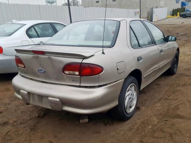 1G1JF5247X7205440 - 1999 CHEVROLET CAVALIER L GOLD photo 4