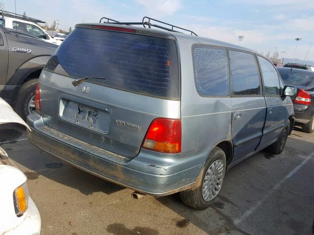 JHMRA1843SC000592 - 1995 HONDA ODYSSEY LX BLUE photo 4