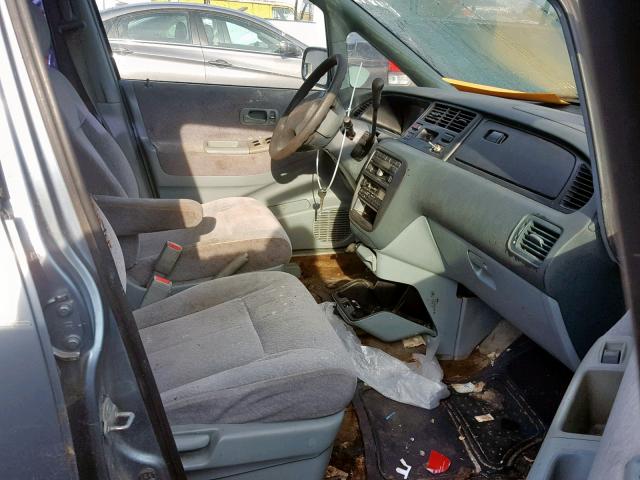 JHMRA1843SC000592 - 1995 HONDA ODYSSEY LX BLUE photo 5