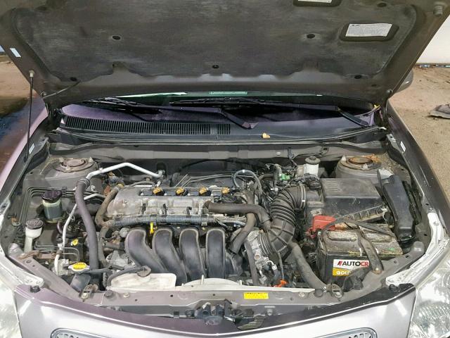 5Y2SL63815Z408367 - 2005 PONTIAC VIBE GRAY photo 7