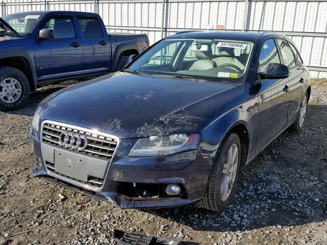 WAUVF78K39A202984 - 2009 AUDI A4 2.0T AV BLUE photo 2