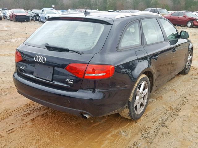 WAUVF78K09A065292 - 2009 AUDI A4 2.0T AV BLACK photo 4