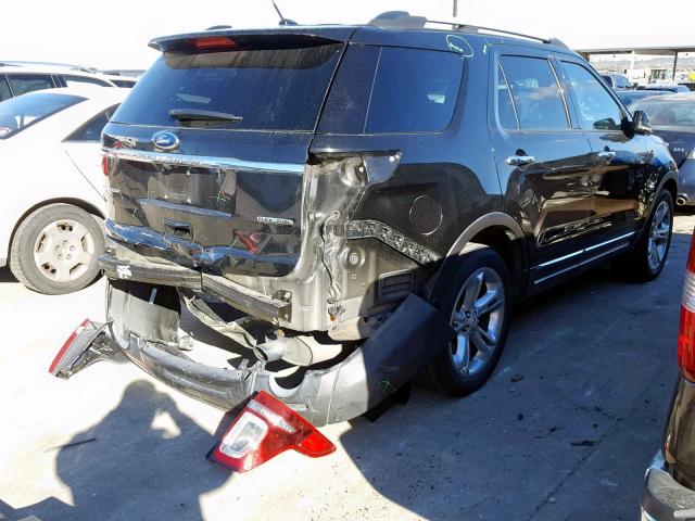 1FM5K7F82FGC06888 - 2015 FORD EXPLORER L BLACK photo 4