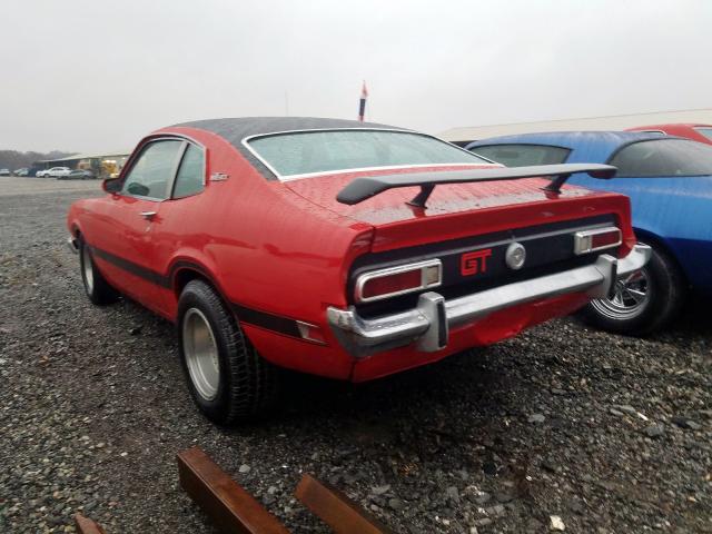 3X91F185662 - 1973 FORD MAVERICK RED photo 3