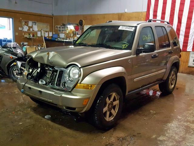 1J4GL58K67W512730 - 2007 JEEP LIBERTY LI GOLD photo 2