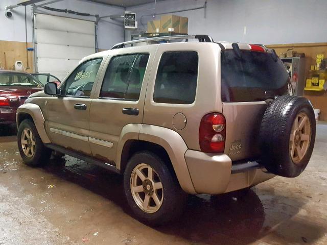 1J4GL58K67W512730 - 2007 JEEP LIBERTY LI GOLD photo 3