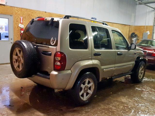 1J4GL58K67W512730 - 2007 JEEP LIBERTY LI GOLD photo 4