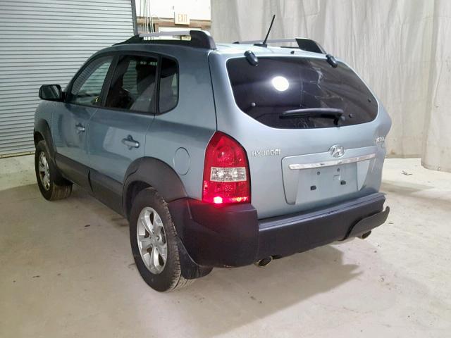 KM8JN12D89U969882 - 2009 HYUNDAI TUCSON SE BLUE photo 3