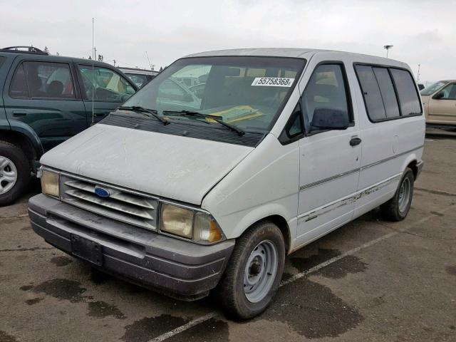 1FMCA11U7VZB32558 - 1997 FORD AEROSTAR WHITE photo 2