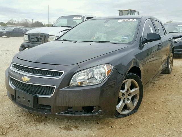 1G1ZA5EU8BF160245 - 2011 CHEVROLET MALIBU LS GRAY photo 2