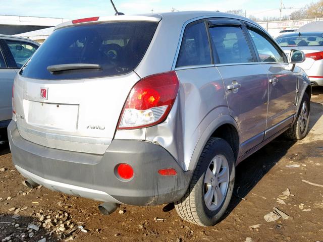 3GSDL43N58S576487 - 2008 SATURN VUE XE SILVER photo 4