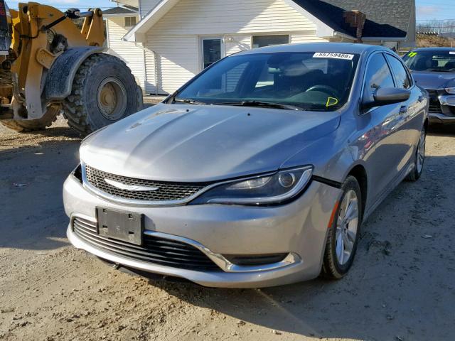 1C3CCCAB9FN568317 - 2015 CHRYSLER 200 LIMITE SILVER photo 2