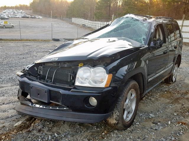 1J8HR58217C582283 - 2007 JEEP GRAND CHER BLACK photo 2