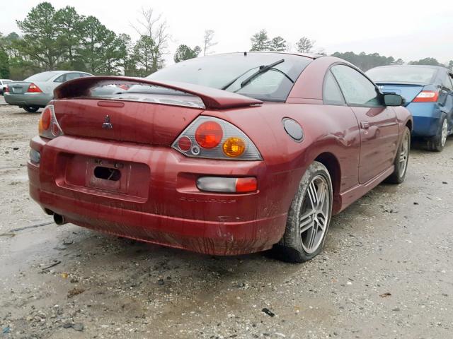 4A3AC74H55E006078 - 2005 MITSUBISHI ECLIPSE GT RED photo 4