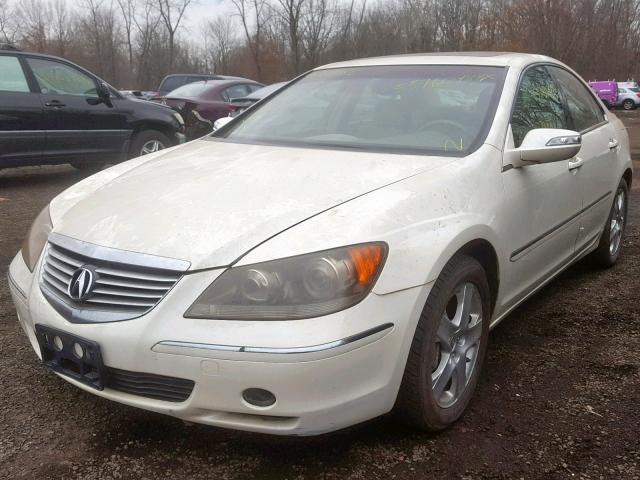 JH4KB16687C001943 - 2007 ACURA RL WHITE photo 2