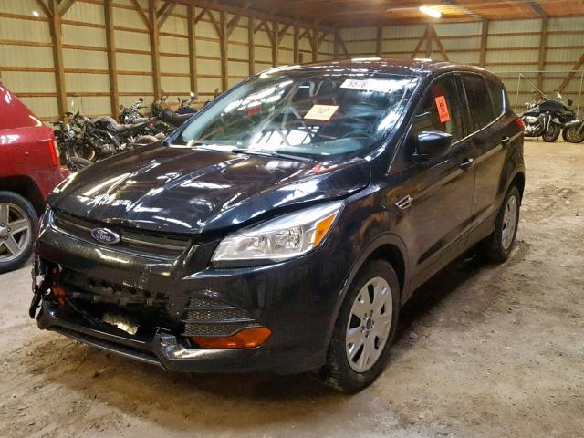 1FMCU0F76EUC11852 - 2014 FORD ESCAPE S BLACK photo 2