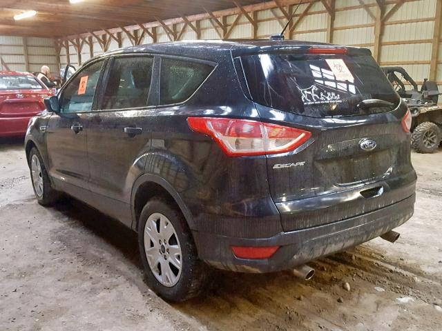 1FMCU0F76EUC11852 - 2014 FORD ESCAPE S BLACK photo 3