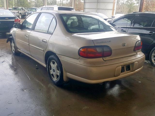 1G1NE52J216221164 - 2001 CHEVROLET MALIBU LS ოქროსფერი ფოტო 3