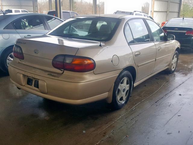 1G1NE52J216221164 - 2001 CHEVROLET MALIBU LS ოქროსფერი ფოტო 4