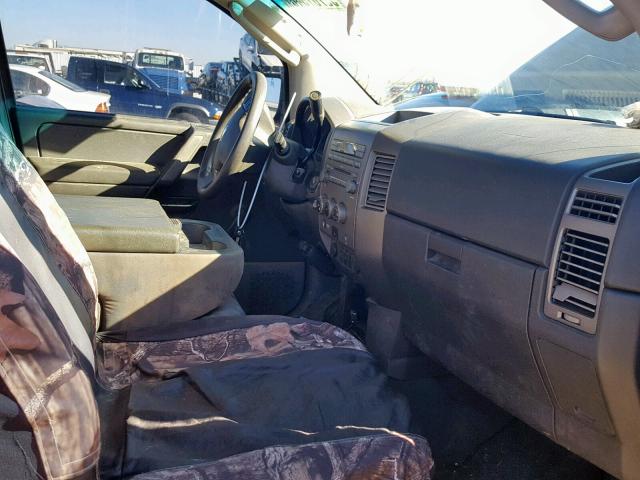 1N6AA06B74N511186 - 2004 NISSAN TITAN XE GREEN photo 5