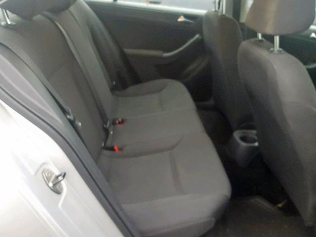 3VW2K7AJ4BM358248 - 2011 VOLKSWAGEN JETTA BASE SILVER photo 6