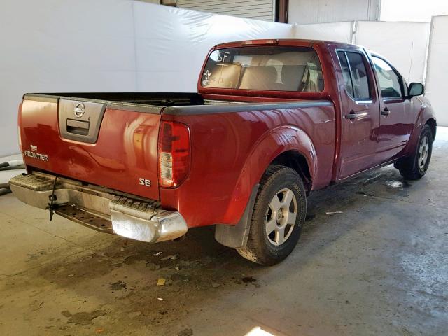 1N6AD09U78C420179 - 2008 NISSAN FRONTIER C MAROON photo 4