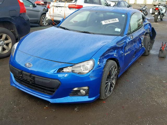 JF1ZCAC16D1600830 - 2013 SUBARU BRZ 2.0 LI BLUE photo 2