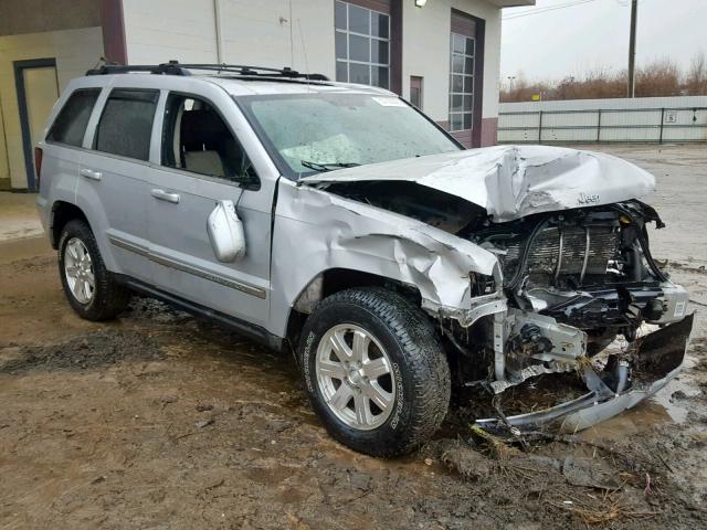 1J8HR58NX8C124141 - 2008 JEEP GRAND CHER SILVER photo 1