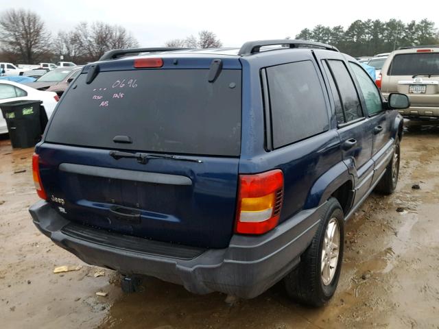 1J4GX48SX3C550696 - 2003 JEEP GRAND CHER BLUE photo 4