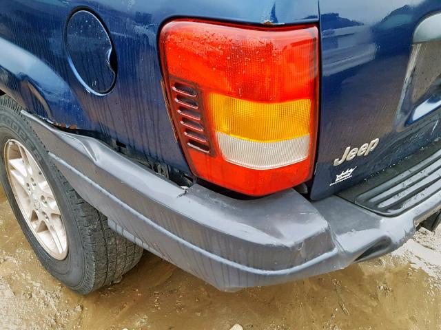 1J4GX48SX3C550696 - 2003 JEEP GRAND CHER BLUE photo 9