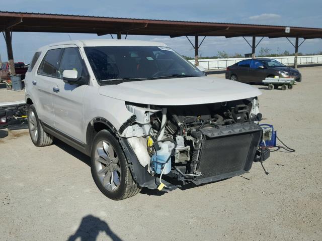 1FM5K7F84FGC49130 - 2015 FORD EXPLORER L WHITE photo 1