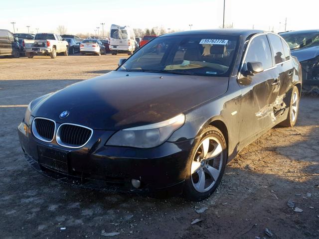 WBANA53505B864837 - 2005 BMW 525 I BLACK photo 2