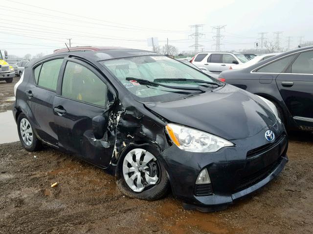 JTDKDTB38D1550620 - 2013 TOYOTA PRIUS C BLACK photo 1