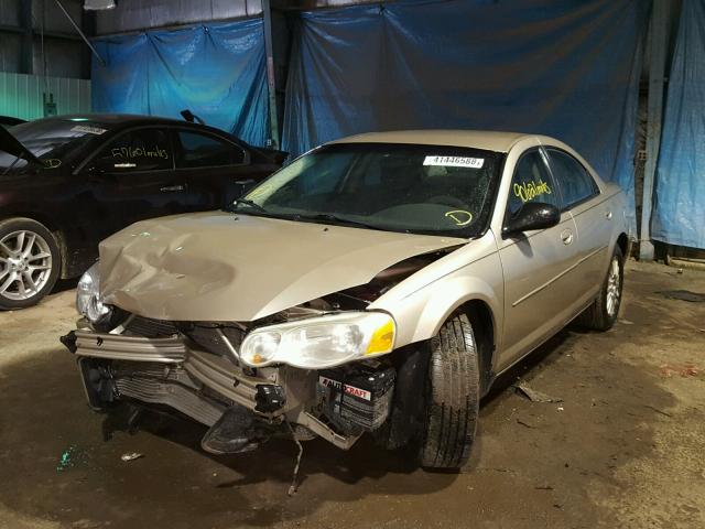 1C3EL56R96N256430 - 2006 CHRYSLER SEBRING TO GOLD photo 2