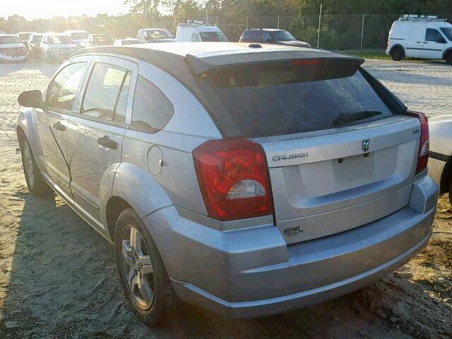 1B3HB48B17D281904 - 2007 DODGE CALIBER SX SILVER photo 3