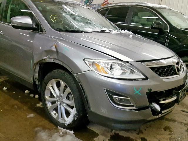 JM3TB3DA4B0307600 - 2011 MAZDA CX-9 GRAY photo 9