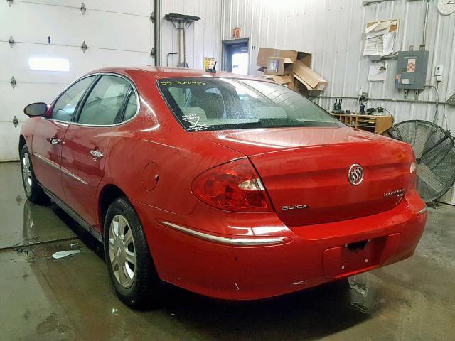 2G4WC582381170840 - 2008 BUICK LACROSSE C RED photo 3