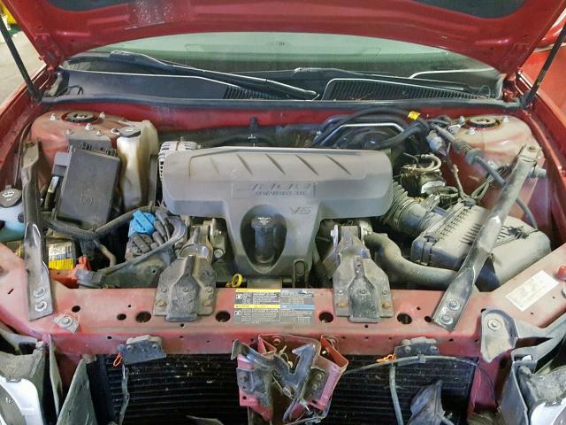 2G4WC582381170840 - 2008 BUICK LACROSSE C RED photo 7