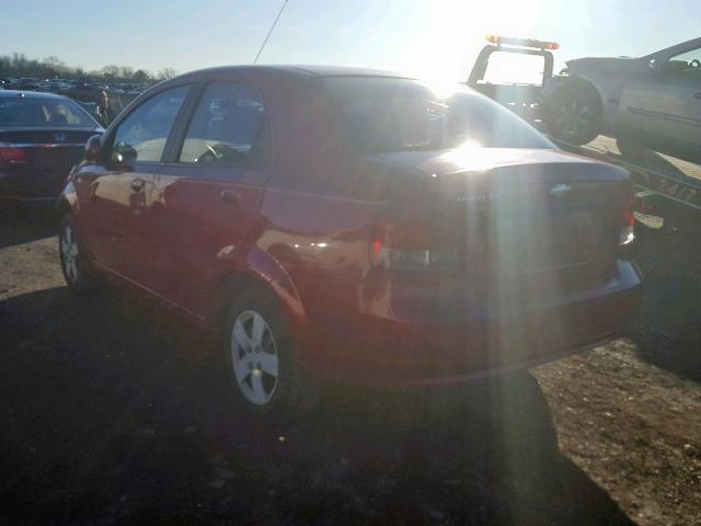 KL1TD56696B644188 - 2006 CHEVROLET AVEO BASE Qırmızı foto 3