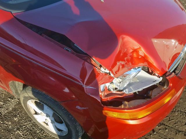 KL1TD56696B644188 - 2006 CHEVROLET AVEO BASE Qırmızı foto 9