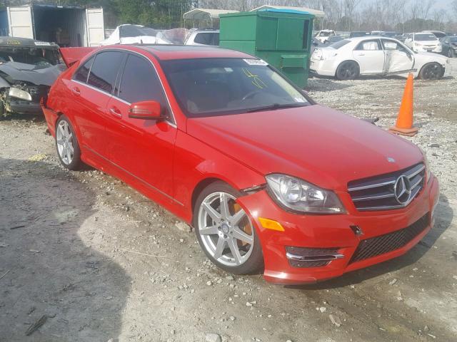 WDDGF4HB7EG235431 - 2014 MERCEDES-BENZ C 250 RED photo 1