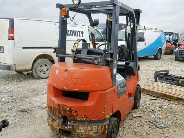 7FGCU2580479 - 2003 TOYOTA FORKLIFT ORANGE photo 4