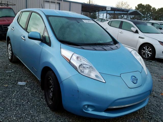 1N4AZ0CP9FC310311 - 2015 NISSAN LEAF S BLUE photo 1