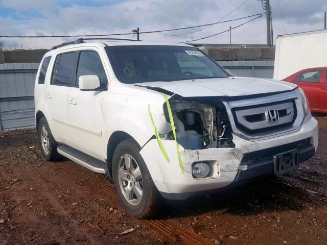 5FNYF4H78BB102306 - 2011 HONDA PILOT EXLN WHITE photo 1